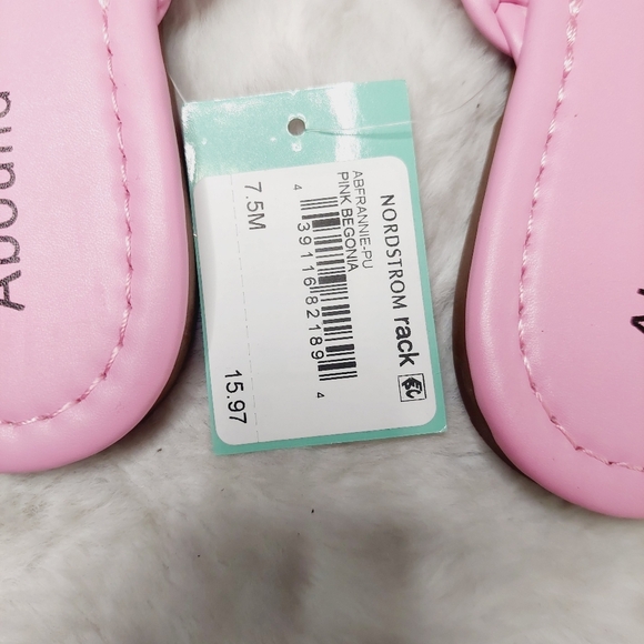 New Bundle of 2 Abound Frannie Brown/ Pink Braided Slip On Sandal S228 - Picture 8 of 11